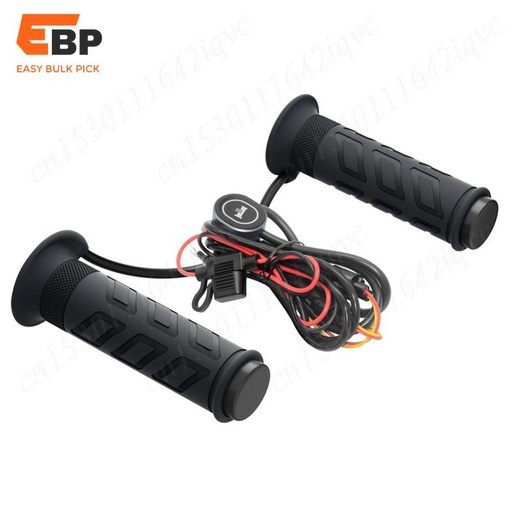 10 pcs 22mm ATV Heated Grips with 5-Level Adjustable Settings, DC 12V Electric Hand Warmers and LED Indicator, Upgraded Metal Switch for All-Terrain Vehicles