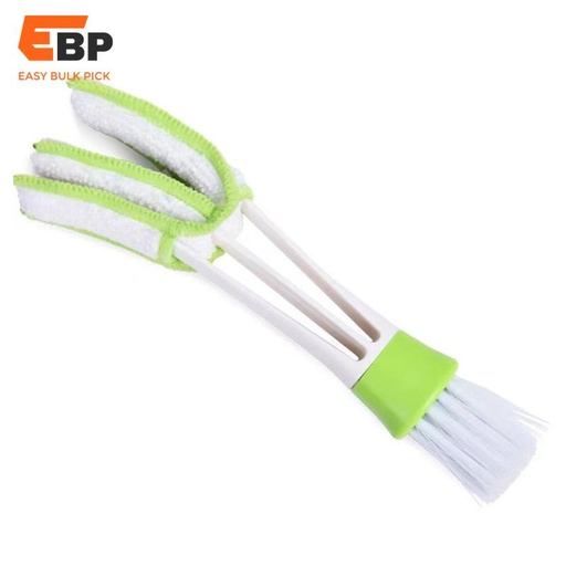 150 pcs Car Cleaning Brush Tool - Multi-Functional Double-Head Dust Cleaner for Air Conditioner Vents, Keyboard, and Blinds - Auto Accessories