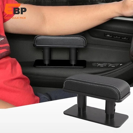 10 pcs Adjustable Height Car Armrest Cushion - PU Leather Universal Elbow Support Pad for Vehicle Interior Protection