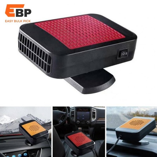 20 pcs 12V 200W Portable Car Heater Fan with Fast Heating and 360-Degree Rotation for Windshield Defrosting and De-fogging