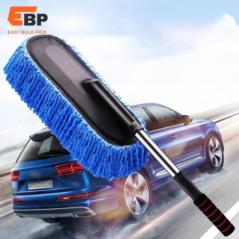 gray car wash wax mop