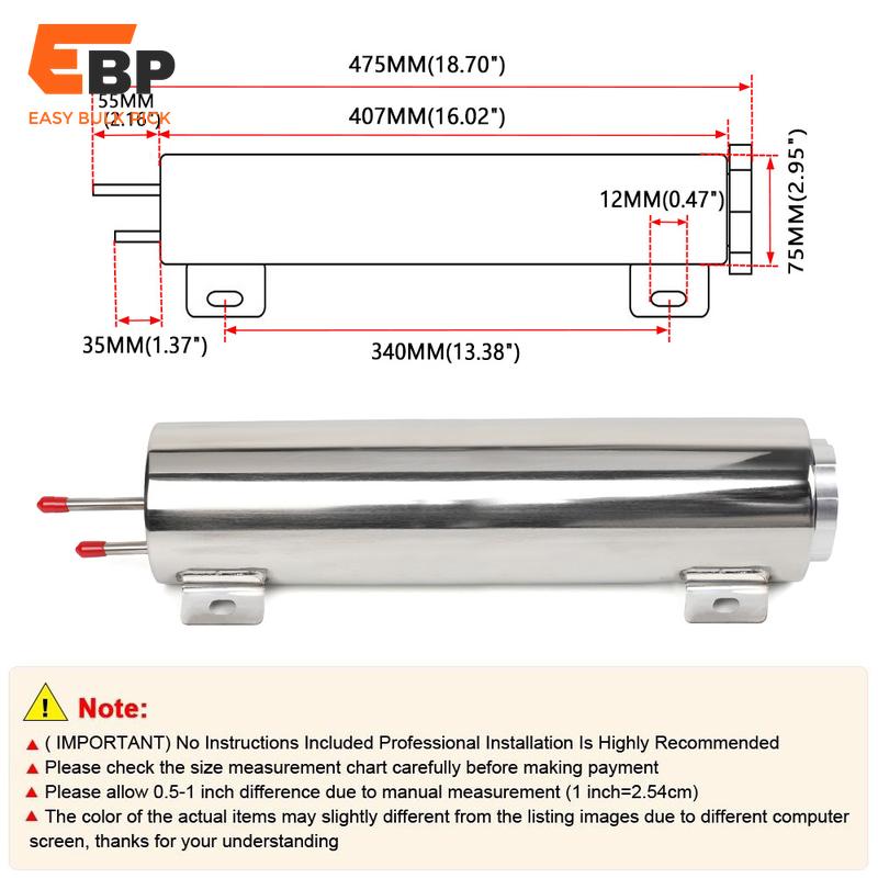 stainless steel overflow tank